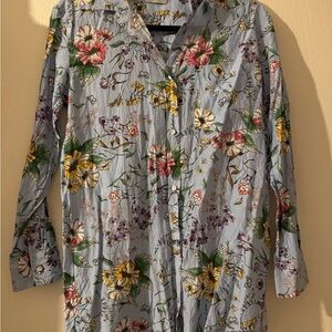Marella Sport Floral Button-Up Shirt